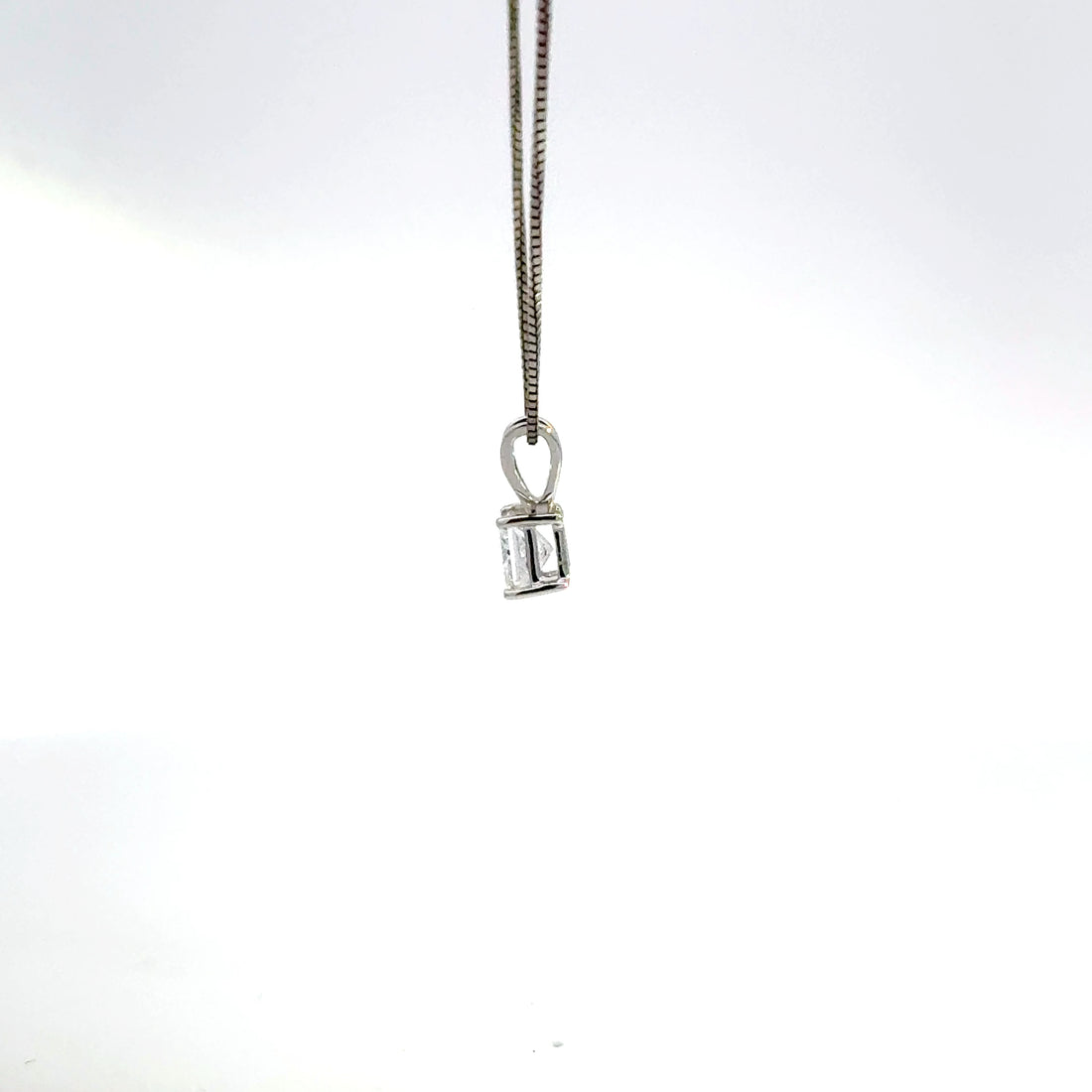 0.50 CTW Princess Lab-Grown Diamond Pendant