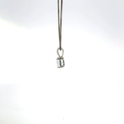 0.50 CTW Princess Lab-Grown Diamond Pendant view 3