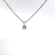 0.50 CTW Princess Lab-Grown Diamond Pendant view 4