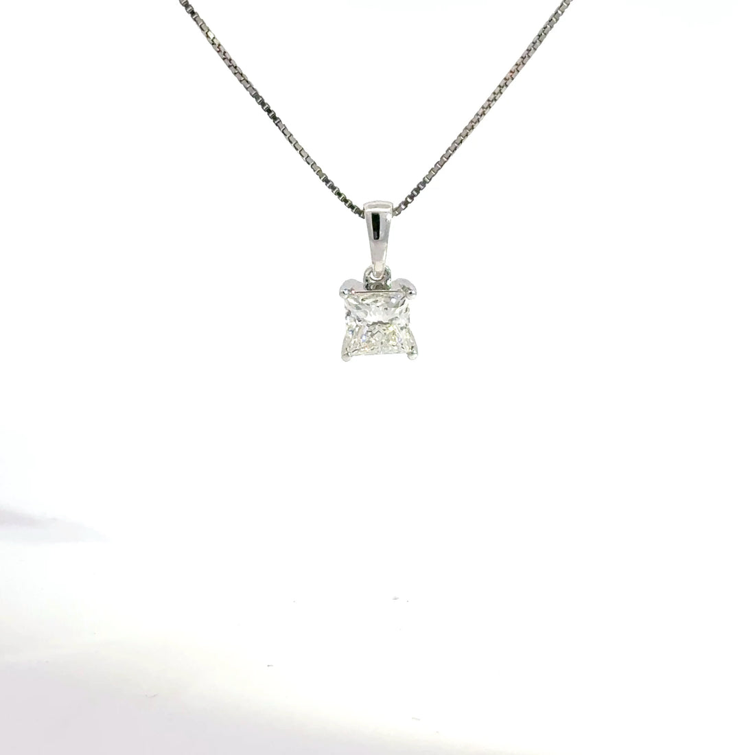 1.00 CTW Princess Lab-Grown Diamond Pendant