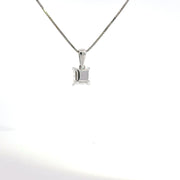 1.00 CTW Princess Lab-Grown Diamond Pendant view 4