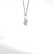 1.00 CTW Princess Lab-Grown Diamond Pendant view 5