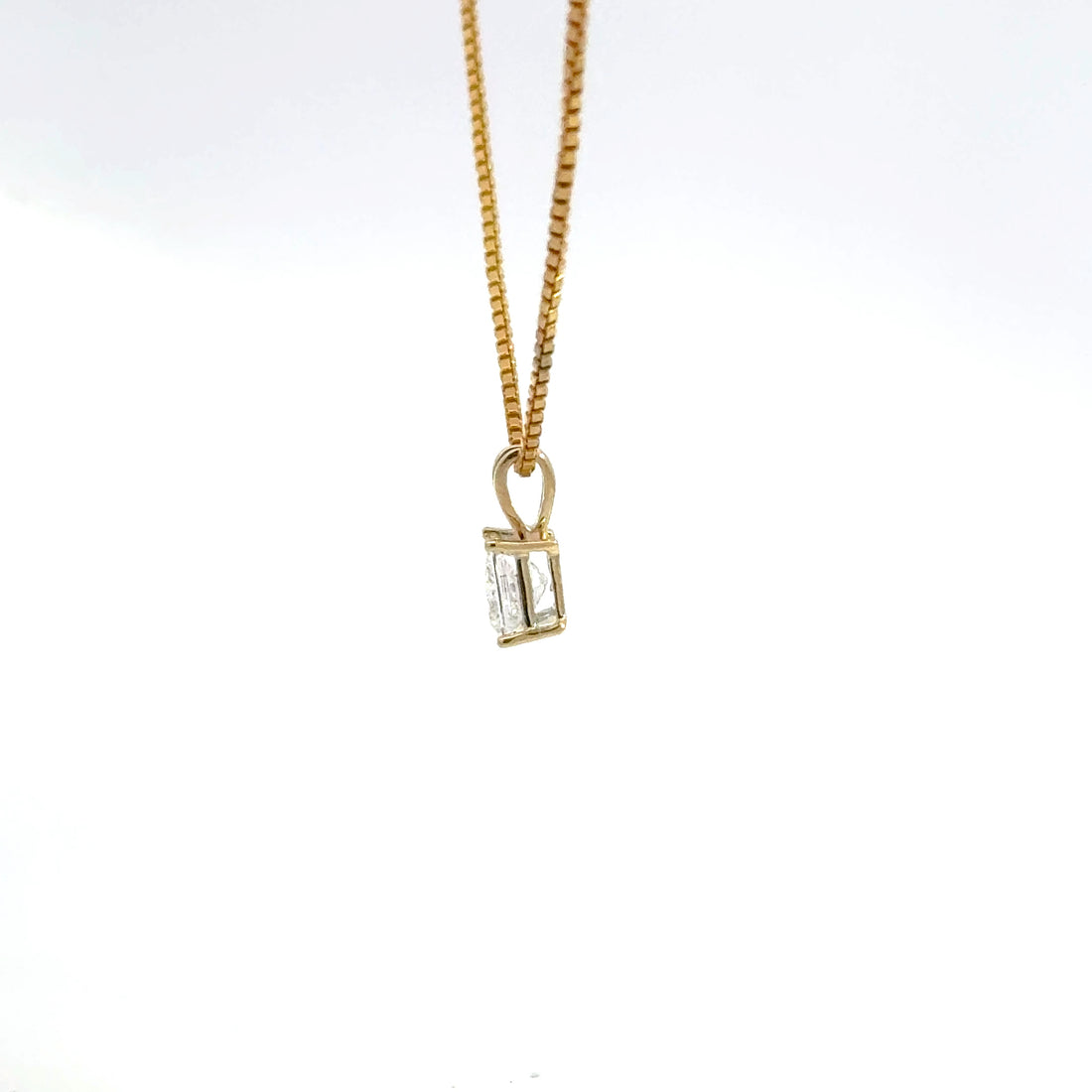 1.00 CTW Princess Lab-Grown Diamond Pendant