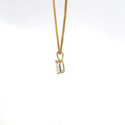 1.00 CTW Princess Lab-Grown Diamond Pendant view 3