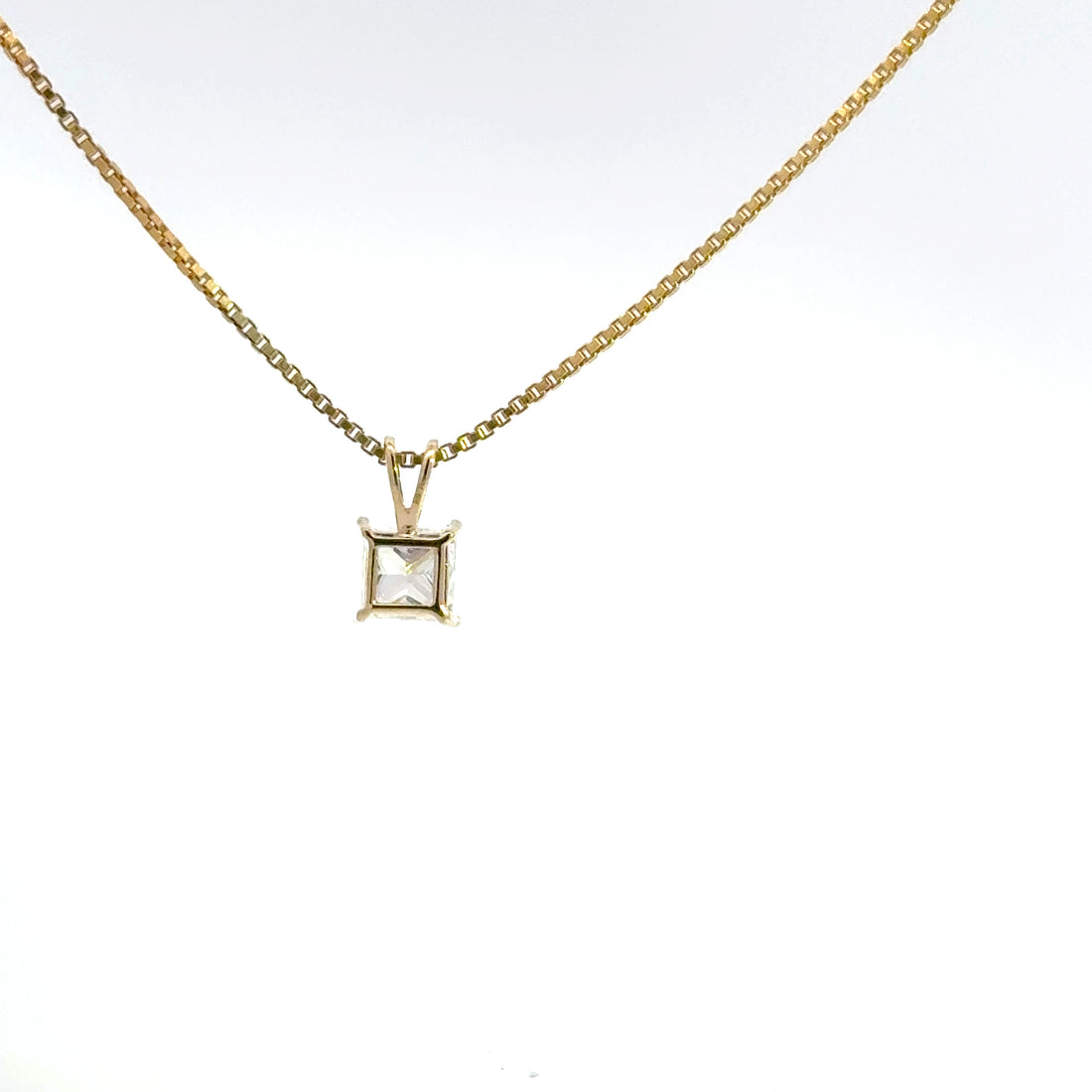 1.00 CTW Princess Lab-Grown Diamond Pendant