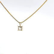 1.00 CTW Princess Lab-Grown Diamond Pendant view 4