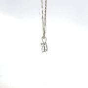 1.00 CTW Princess Lab-Grown Diamond Pendant view 3