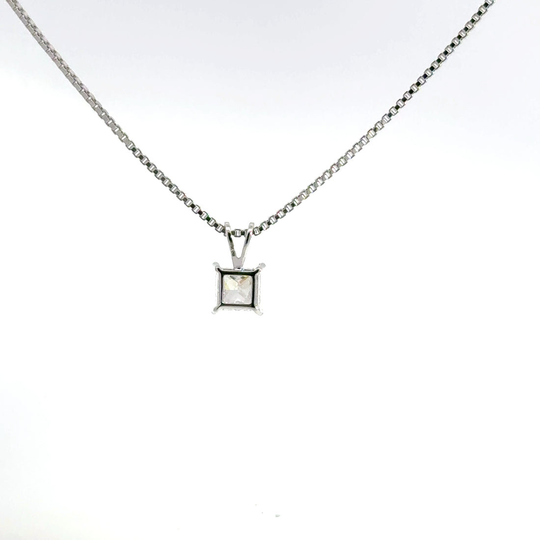 1.00 CTW Princess Lab-Grown Diamond Pendant