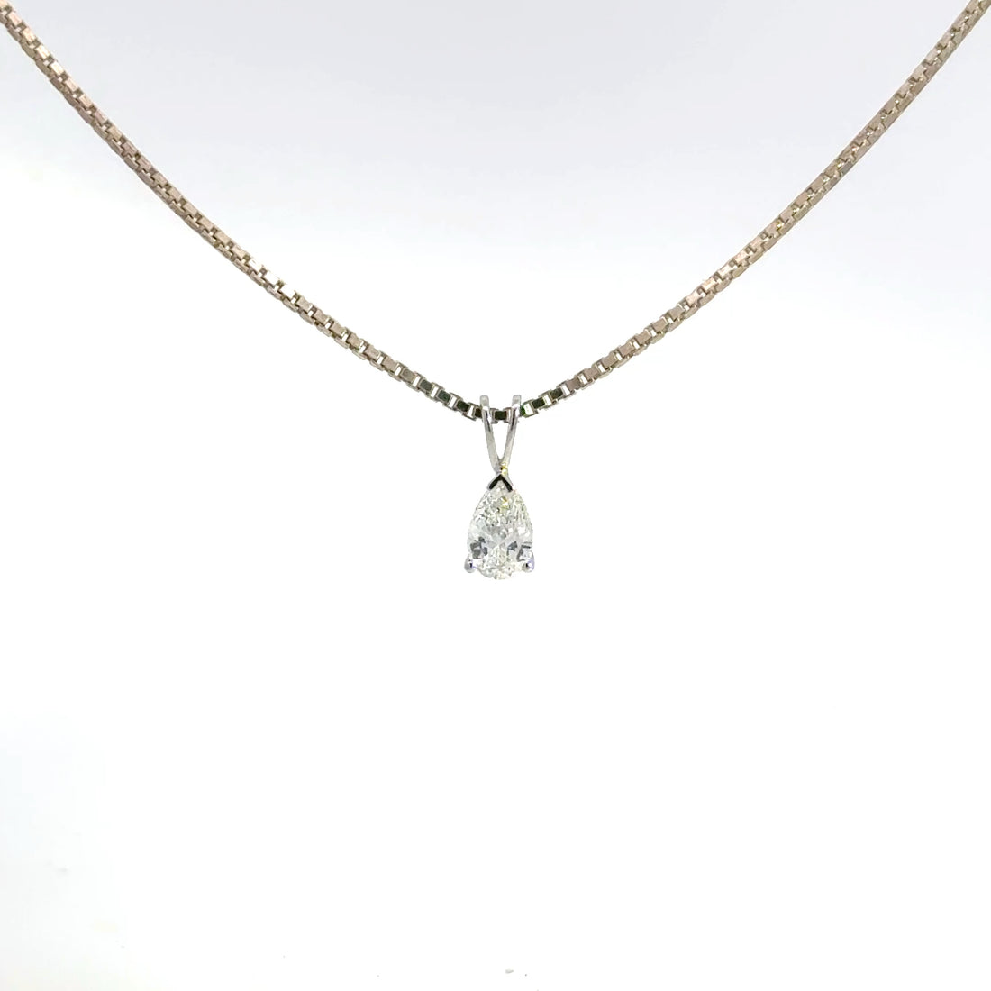 0.50 CTW Pear Lab-Grown Diamond Pendant