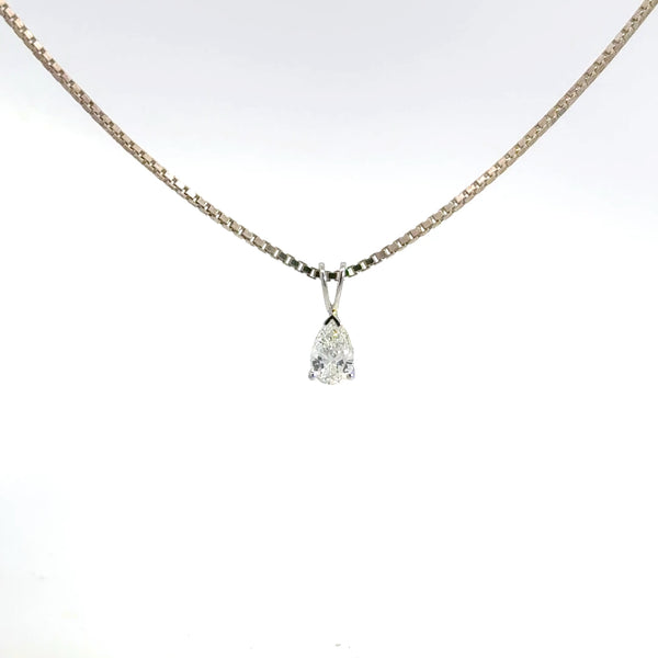 0.50 CTW Pear Lab-Grown Diamond Pendant