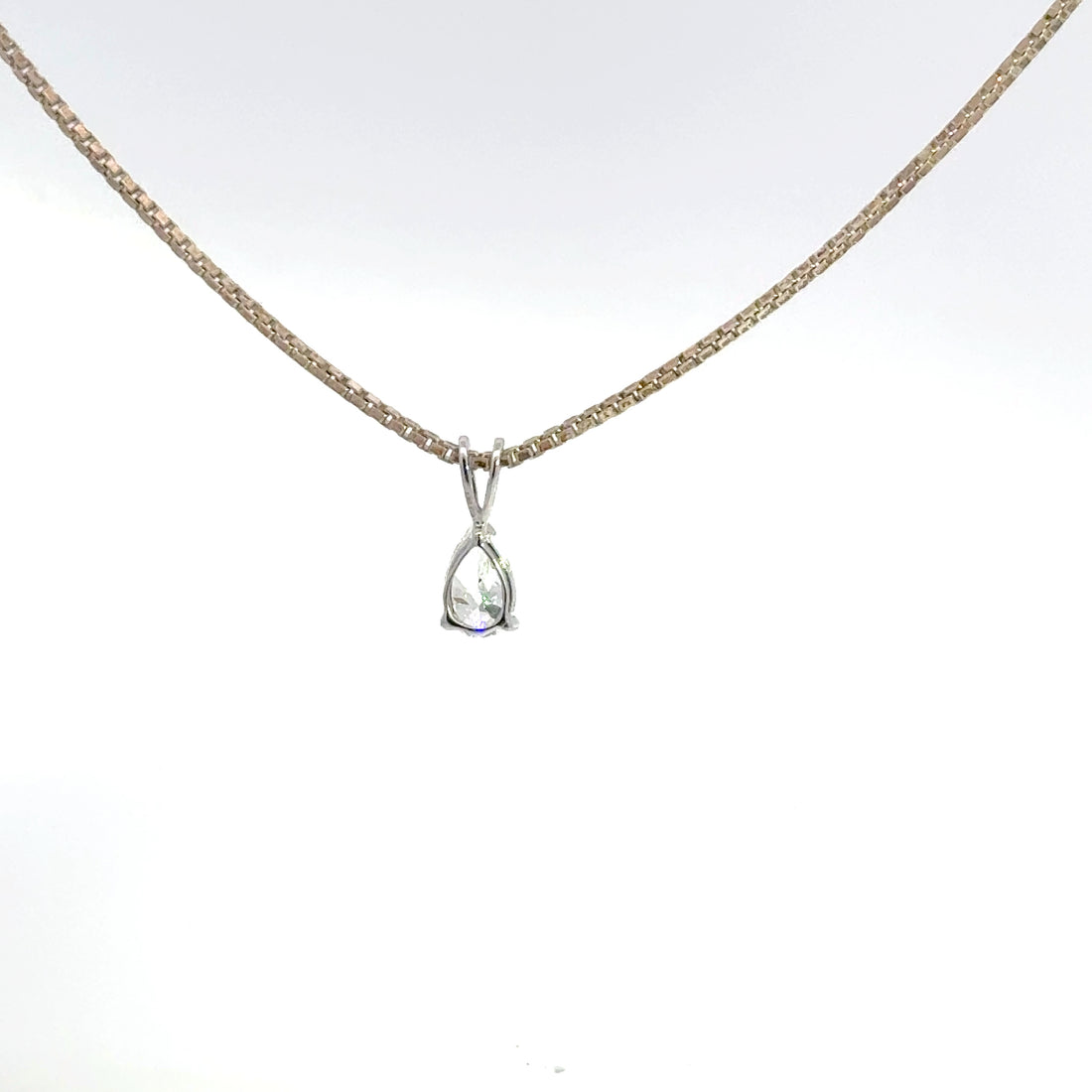 0.50 CTW Pear Lab-Grown Diamond Pendant