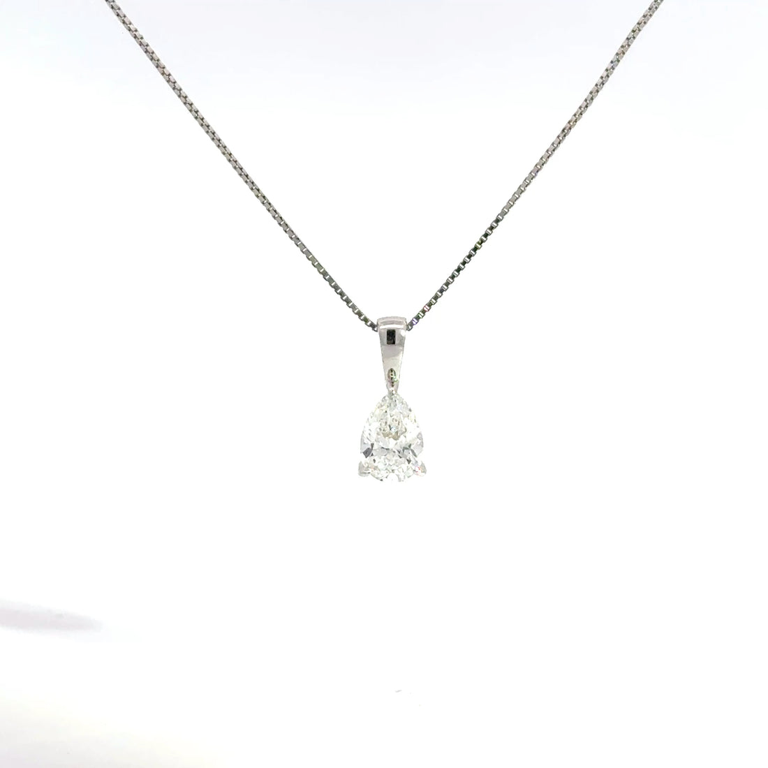 1.00 CTW Pear Lab-Grown Diamond Pendant