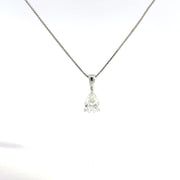 1.00 CTW Pear Lab-Grown Diamond Pendant view 2