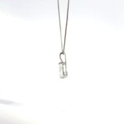 1.00 CTW Pear Lab-Grown Diamond Pendant view 3