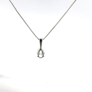 1.00 CTW Pear Lab-Grown Diamond Pendant view 4