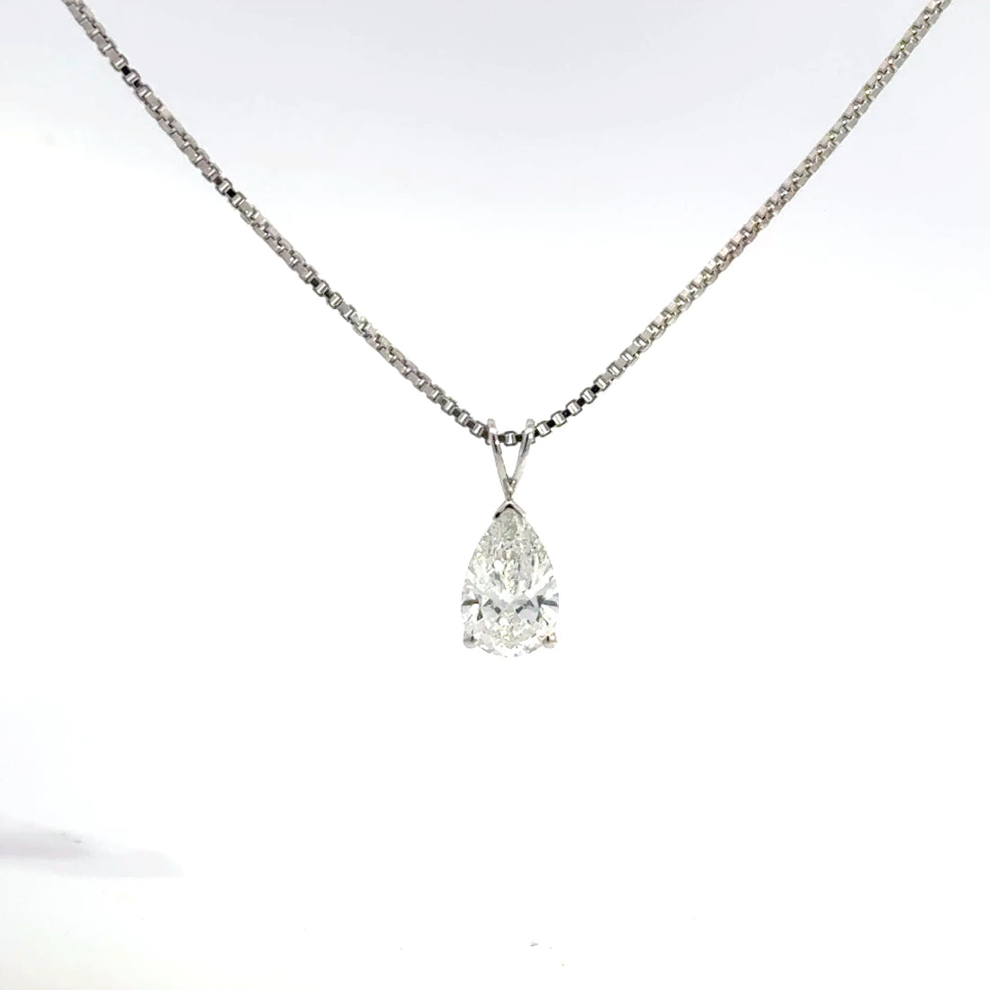 1.50 CTW Pear Lab-Grown Diamond Pendant