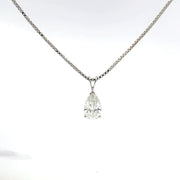 1.50 CTW Pear Lab-Grown Diamond Pendant view 2