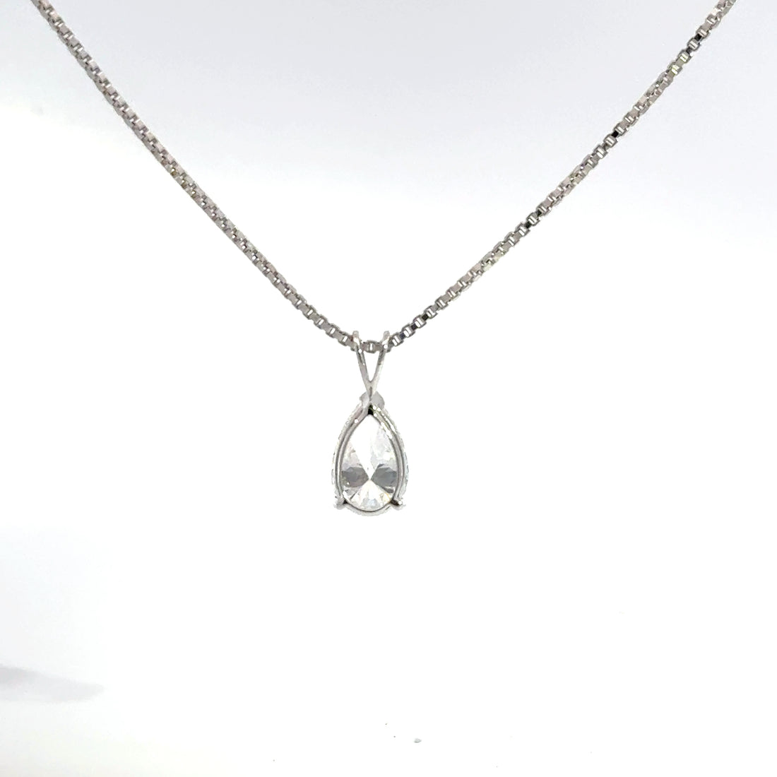 1.50 CTW Pear Lab-Grown Diamond Pendant