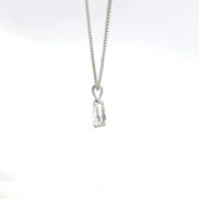 1.00 CTW Pear Lab-Grown Diamond Pendant view 3