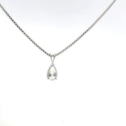 1.00 CTW Pear Lab-Grown Diamond Pendant view 4