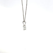 0.50 CTW Oval Lab-Grown Diamond Pendant view 3