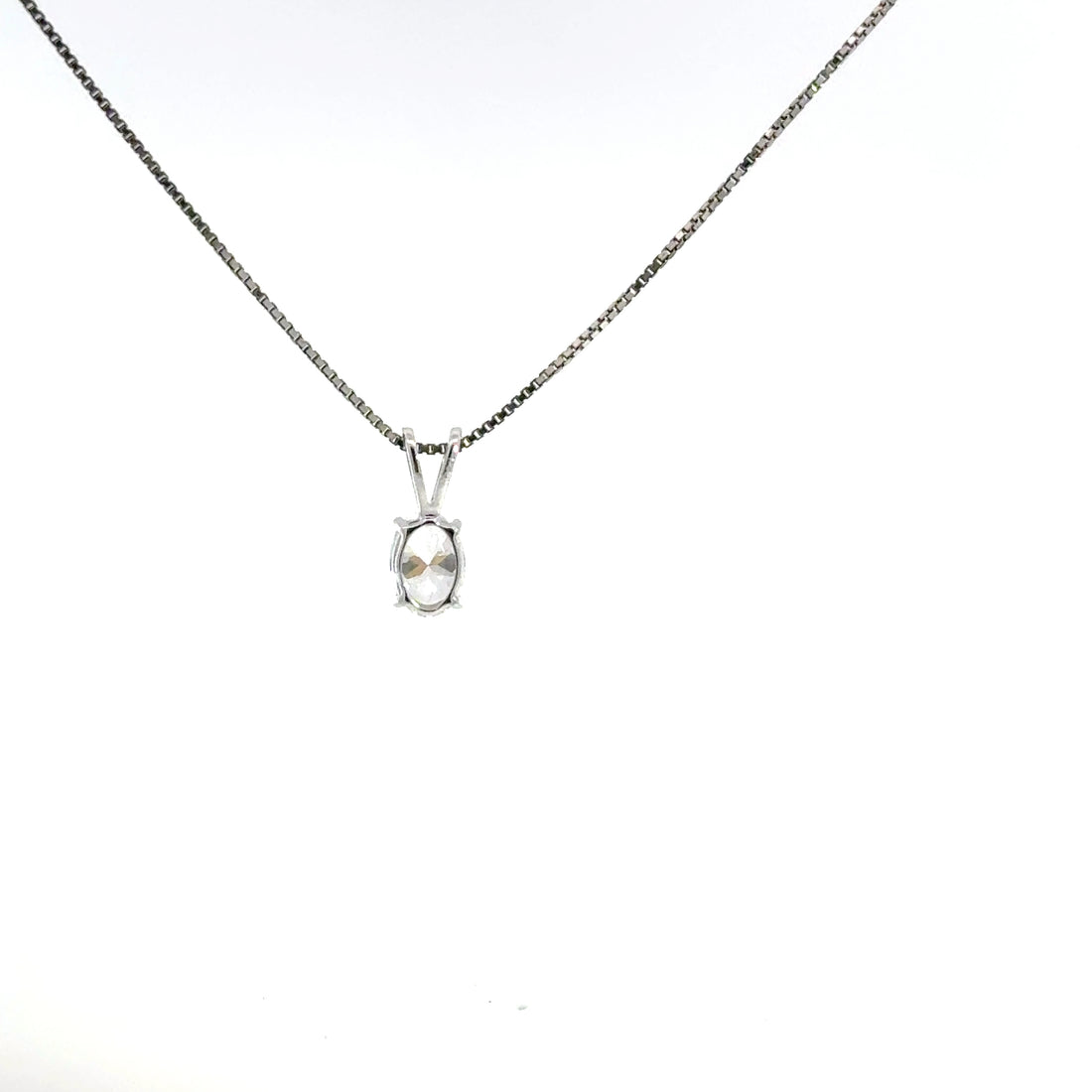 0.50 CTW Oval Lab-Grown Diamond Pendant