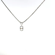0.50 CTW Oval Lab-Grown Diamond Pendant view 4