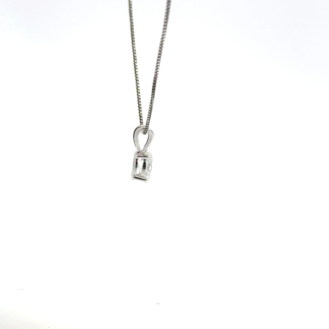 0.50 CTW Oval Lab-Grown Diamond Pendant