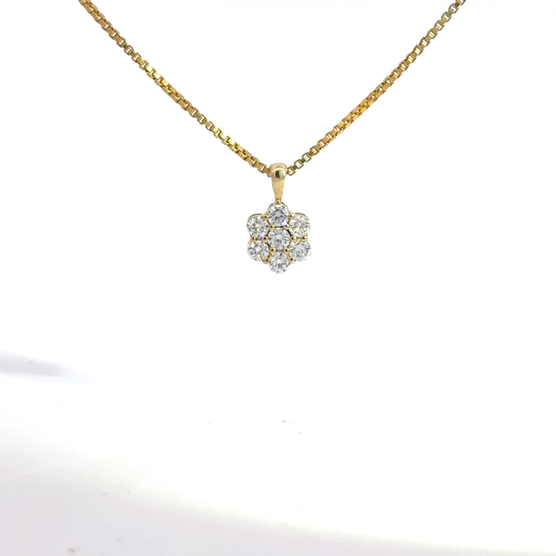 0.48 CTW Lab-Grown Diamond Cluster Pendant