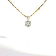 0.48 CTW Lab-Grown Diamond Cluster Pendant view 2
