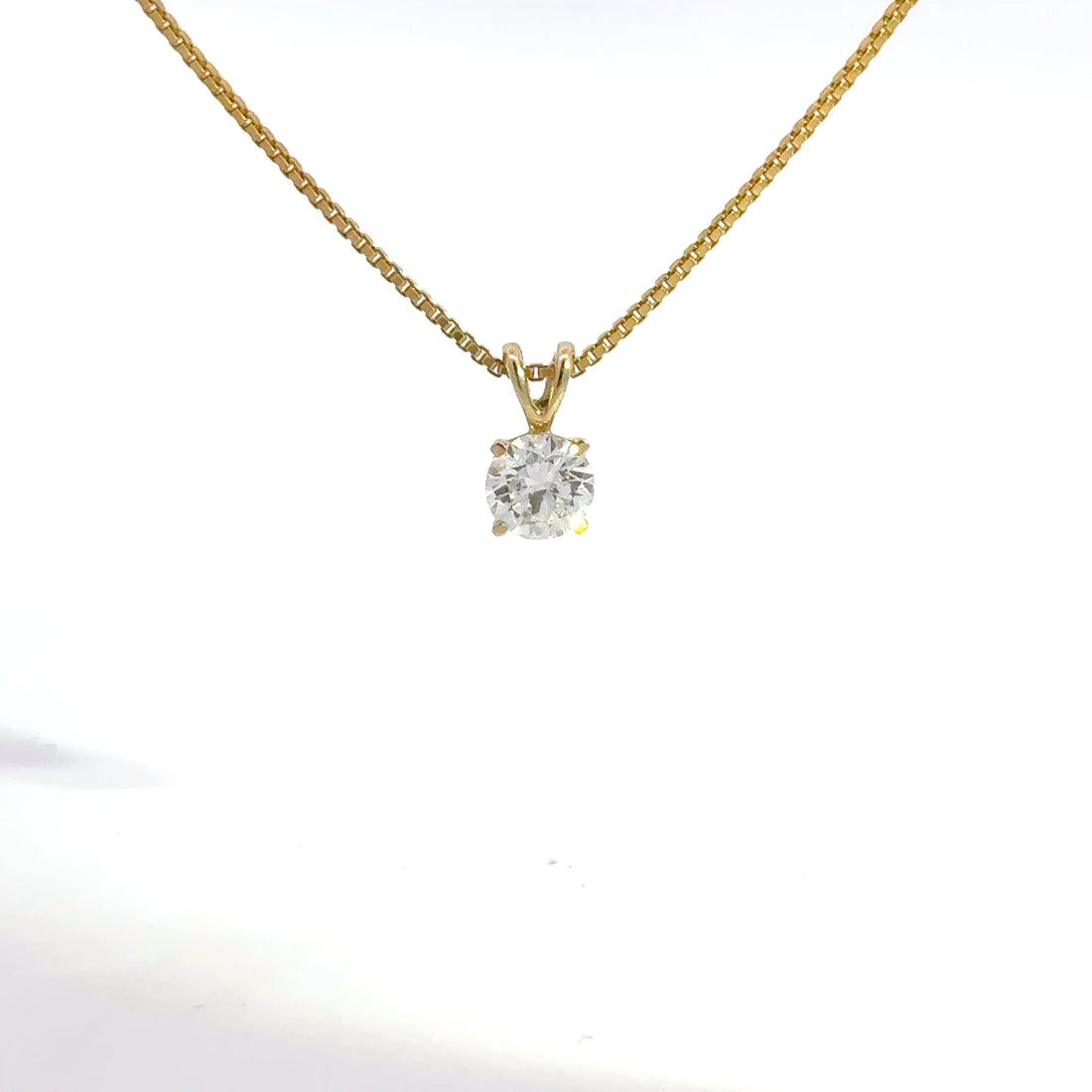 1.00 CTW Round Lab-Grown Diamond Pendant