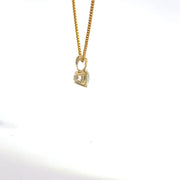 1.00 CTW Round Lab-Grown Diamond Pendant view 5