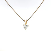 1.00 CTW Heart Lab-Grown Diamond Pendant view 2