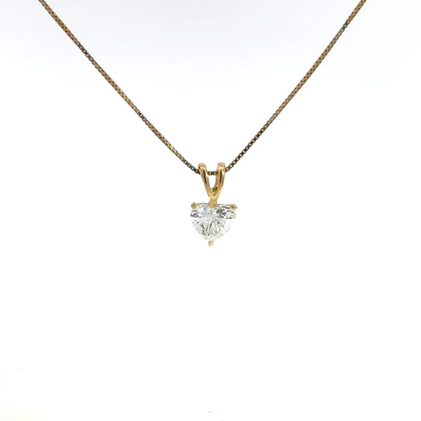 1.00 CTW Heart Lab-Grown Diamond Pendant