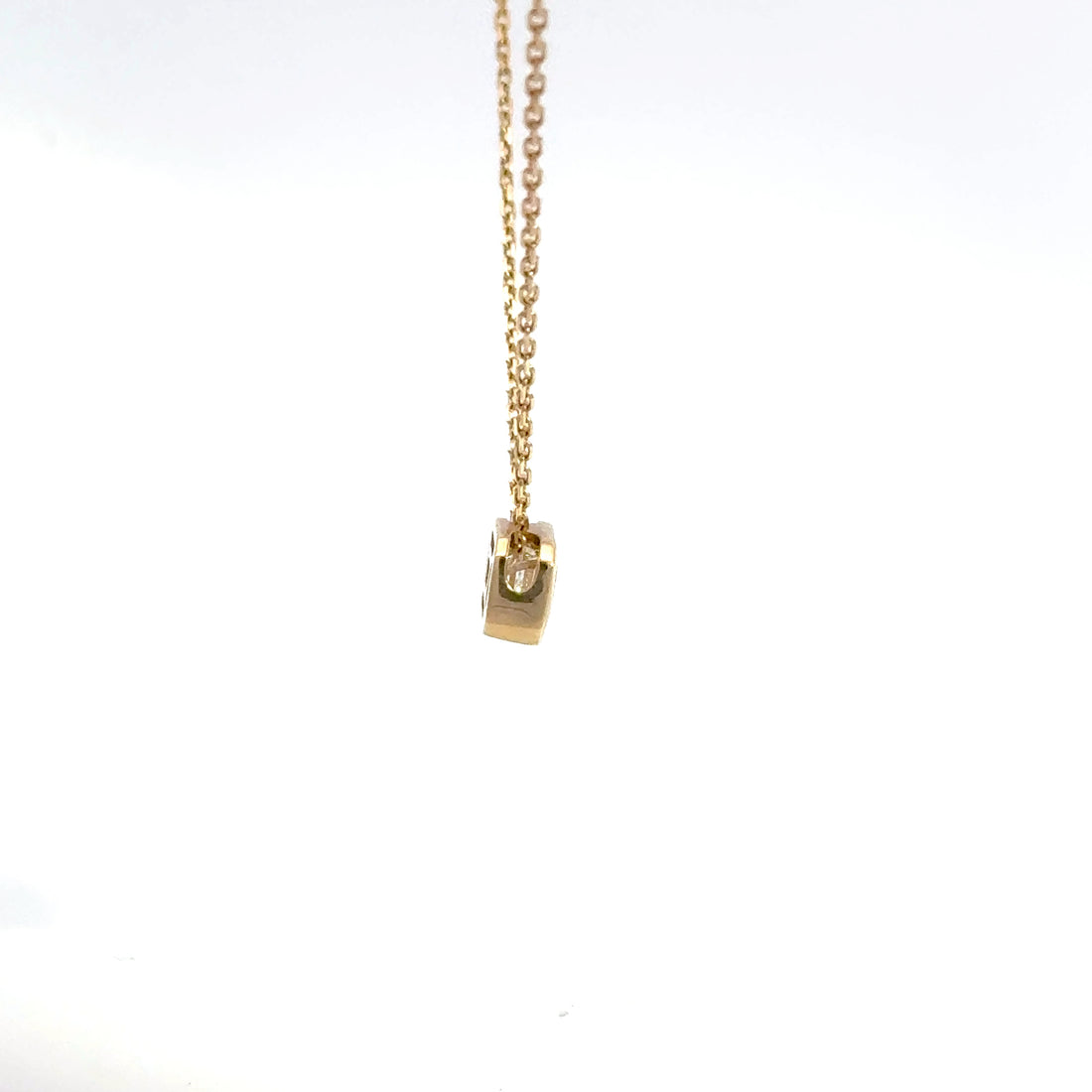 1.00 CTW Emerald Lab-Grown Diamond East-West Bezel Necklace