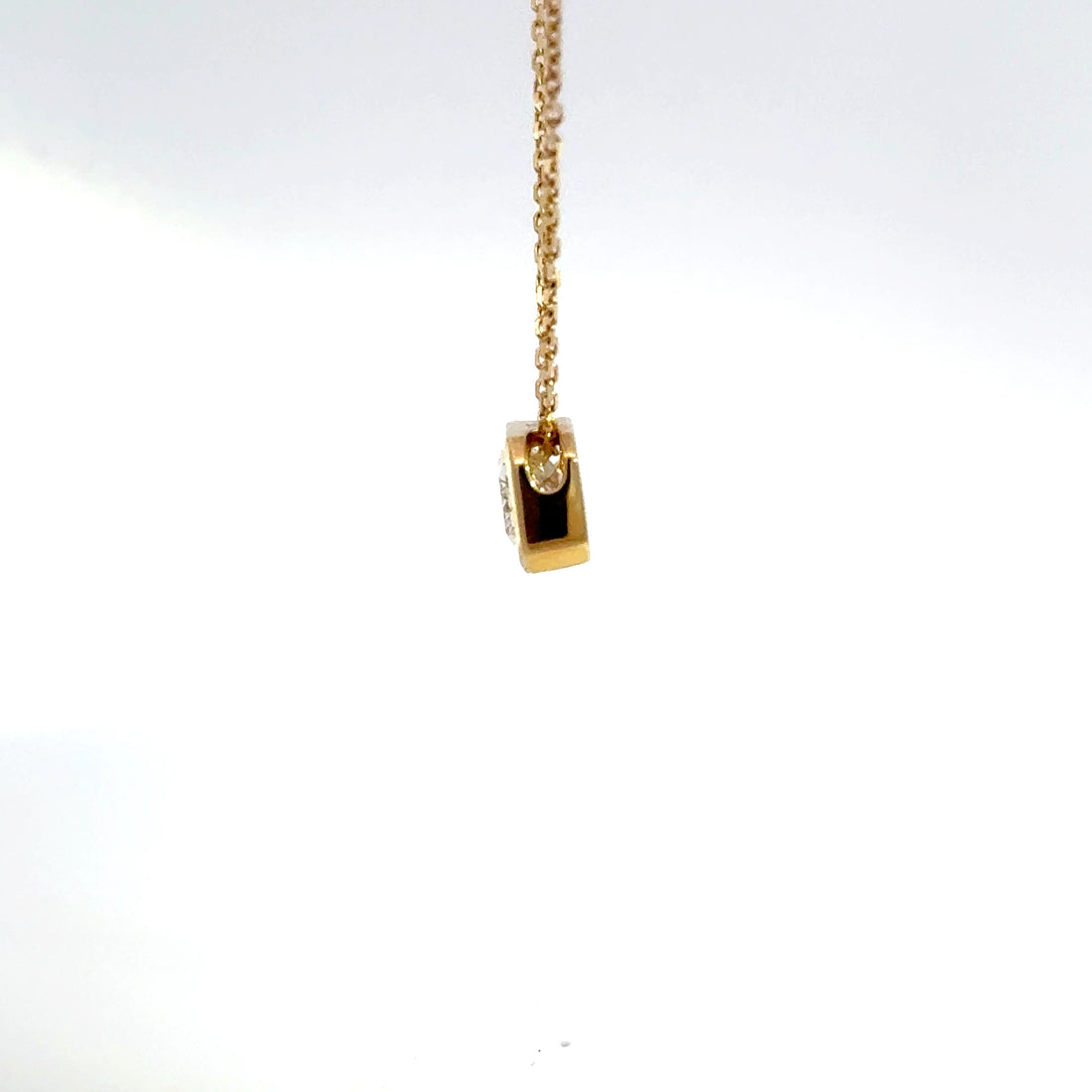 2.00 CTW Radiant Lab-Grown Diamond East-West Bezel Necklace