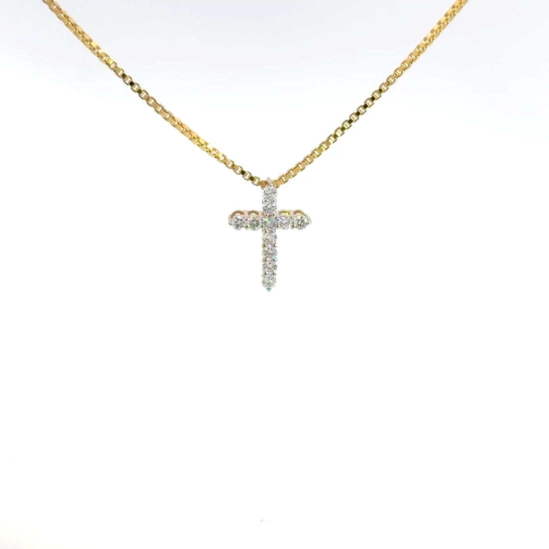 0.25 CTW Lab-Grown Diamond Cross Pendant