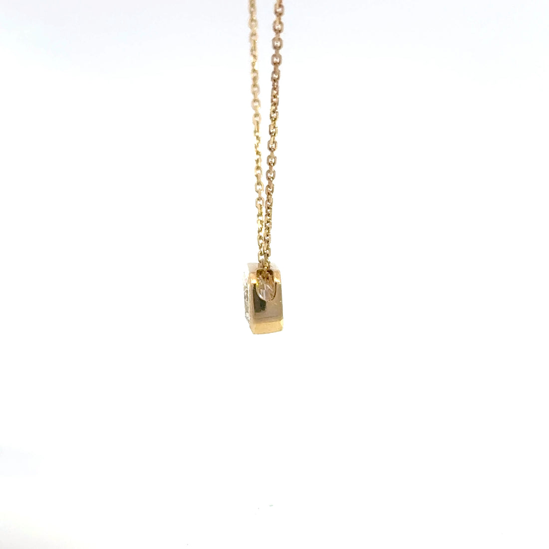 2.00 CTW Emerald Lab-Grown Diamond East-West Bezel Necklace