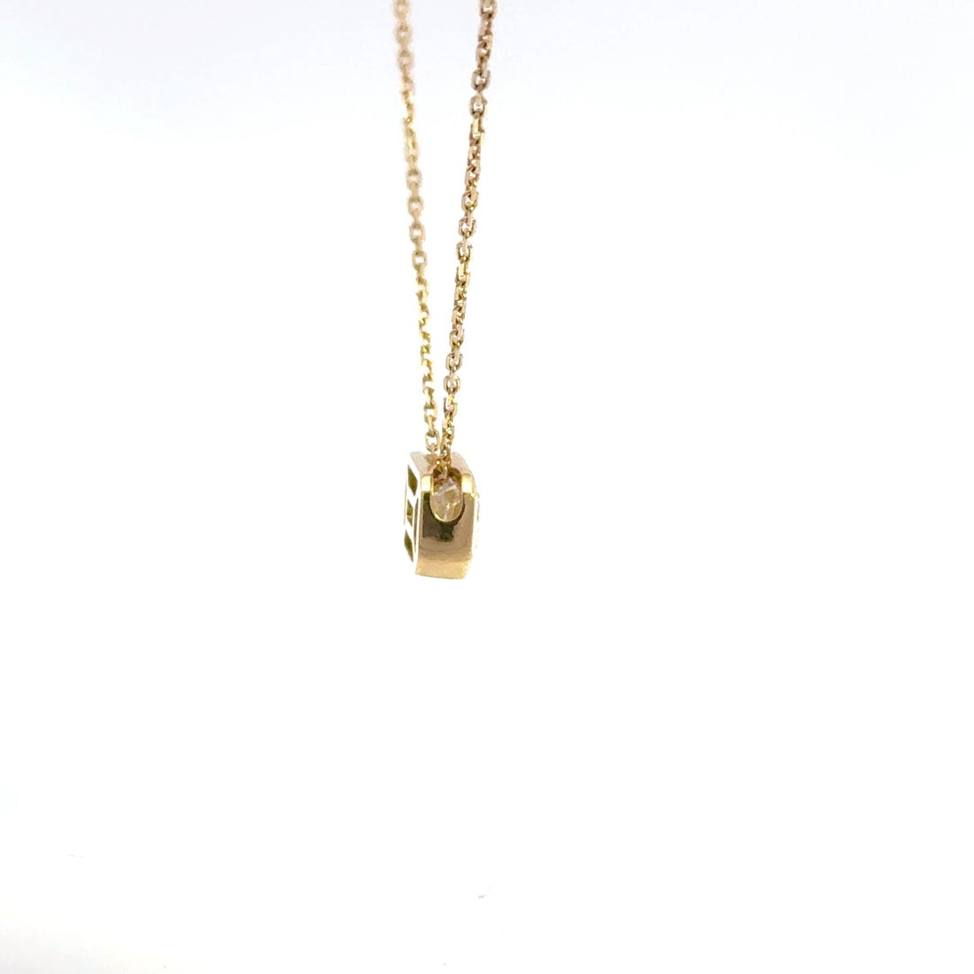 2.00 CTW Emerald Lab-Grown Diamond East-West Bezel Necklace