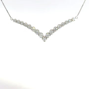 1.00 CTW Lab-Grown Diamond Chevron Necklace view 2