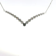 1.00 CTW Lab-Grown Diamond Chevron Necklace view 4