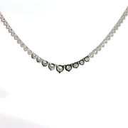 10.78 CTW Lab-Grown Diamond Riviera Necklace view 4