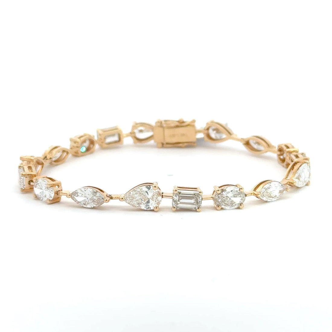 13.55 CTW Mixed-Shape Lab-Grown Diamond Tennis Bracelet