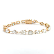 13.55 CTW Mixed-Shape Lab-Grown Diamond Tennis Bracelet view 2