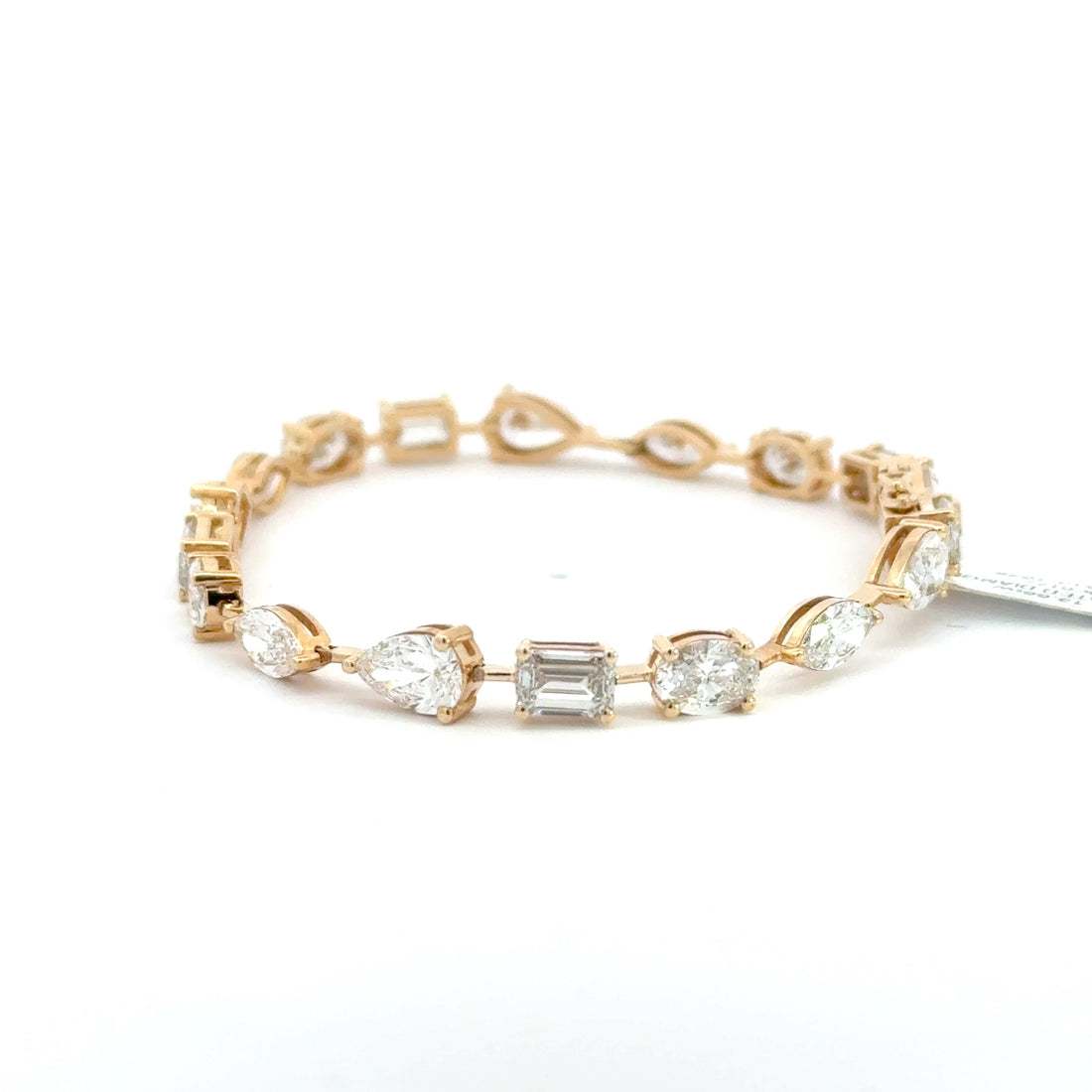 13.55 CTW Mixed-Shape Lab-Grown Diamond Tennis Bracelet