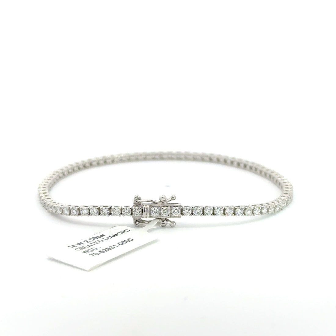 2.00 CTW Lab-Grown Diamond Tennis Bracelet