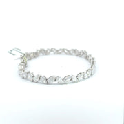 6.84 CTW Pear Lab-Grown Diamond Tennis Bracelet view 5