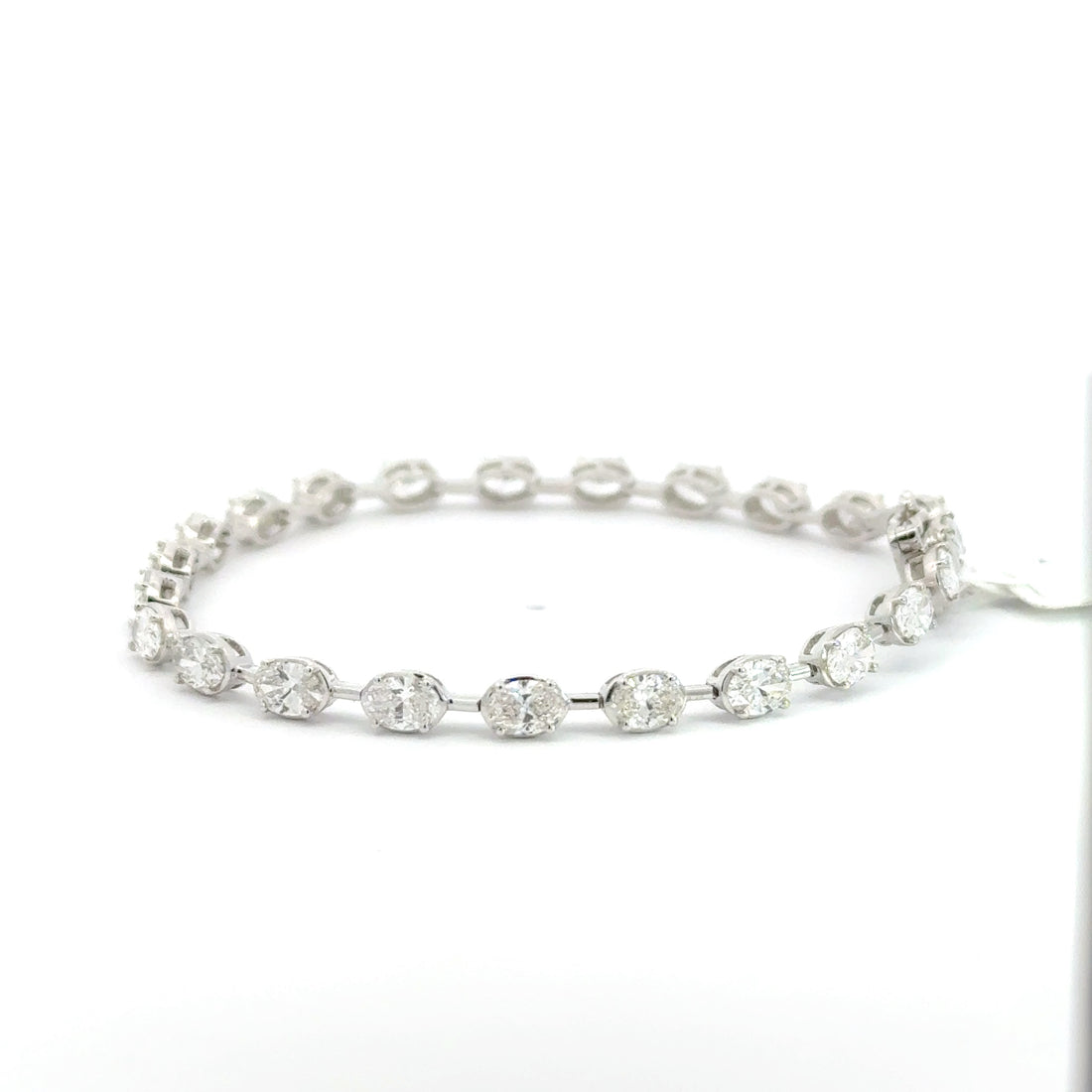 6.09 CTW Oval Lab-Grown Diamond Tennis Bracelet