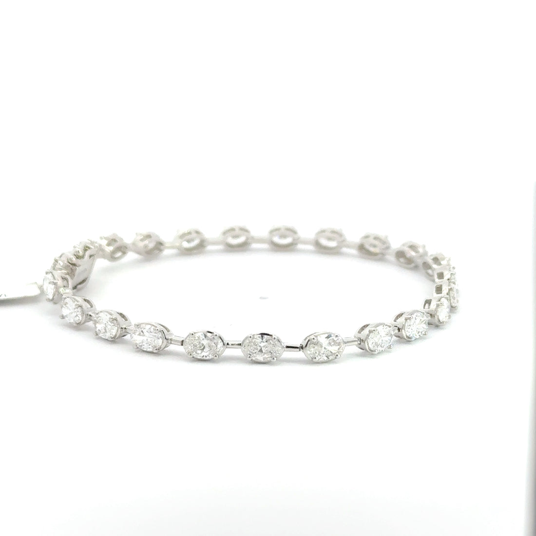 6.09 CTW Oval Lab-Grown Diamond Tennis Bracelet