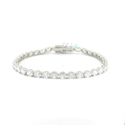 7.20 CTW Oval Lab-Grown Diamond Tennis Bracelet view 2
